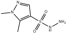 1,5-二甲基-1H-吡唑-4-磺酰肼结构式