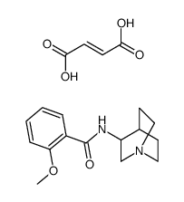 N-(1-Azabicyclo[2.2.2]oct-3-yl)-2-methoxybenzamide, fumarate结构式