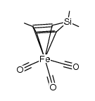 (1,1,3-trimethyl-1-sila-2,4-cyclopentadiene)tricarbonyliron Structure