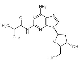 2-amino-n2-isobutyryl-2'-deoxyadenosine结构式