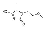 1-(2-methoxyethyl)-5-methylimidazolidine-2,4-dione结构式