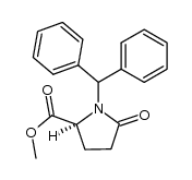 L-1-Benzhydryl-5-oxoprolin-methylester结构式