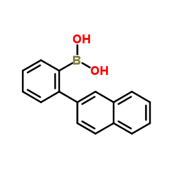 [2-(2-Naphthyl)phenyl]boronic acid structure