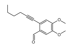 2-hex-1-ynyl-4,5-dimethoxybenzaldehyde Structure