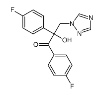 1,2-bis(4-fluorophenyl)-2-hydroxy-3-(1,2,4-triazol-1-yl)propan-1-one Structure