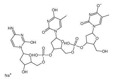 THYMIDYLYL(3'>5')THYMIDYLYL(3'>5')-2'-*D EOXYCYTIDIN结构式