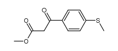 Methyl 3-[4-(methylsulfanyl)phenyl]-3-oxopropanoate结构式