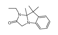 1-Ethyl-9,9,9a-trimethyl-1,2,3,9a-tetrahydro-9H-imidazo<1,2-a>indol-2-one结构式