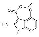 ethyl 2-amino-4-chloro-1H-indole-3-carboxylate structure