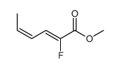 methyl 2-fluorohexa-2,4-dienoate Structure