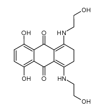 5,8-dihydroxy-1,4-bis((2-hydroxyethyl)amino)-2,3-dihydroanthracene-9,10-dione Structure