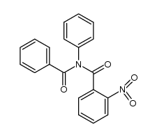 N-benzoyl-N-(2-nitro-benzoyl)-aniline结构式