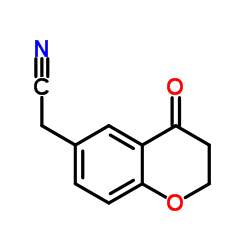 (4-Oxo-3,4-dihydro-2H-chromen-6-yl)acetonitrile Structure