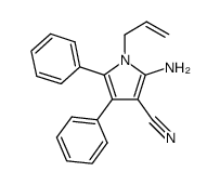 1-allyl-2-amino-4,5-diphenyl-1H-pyrrole-3-carbonitrile Structure