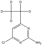 4-Chloro-2-amino-6-(ethyl-d5)-pyrimidine structure