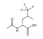 N-acetyl-5,5,5-trifluoro-D-leucine结构式