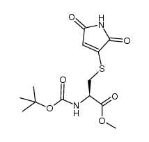 N-Boc-Cys(Mal)-OMe结构式