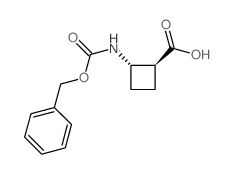 TRANS-2-BENZYLOXYCARBONYLAMINOCYCLOBUTANECARBOXYLIC ACID structure