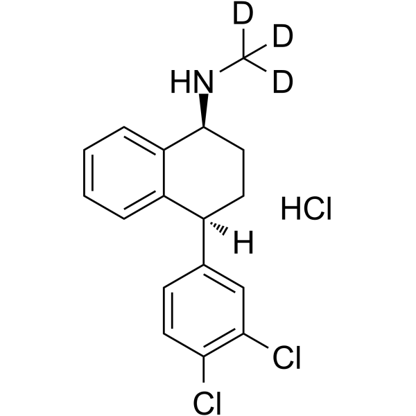 (±)-cis-Sertraline-d3 hydrochloride structure