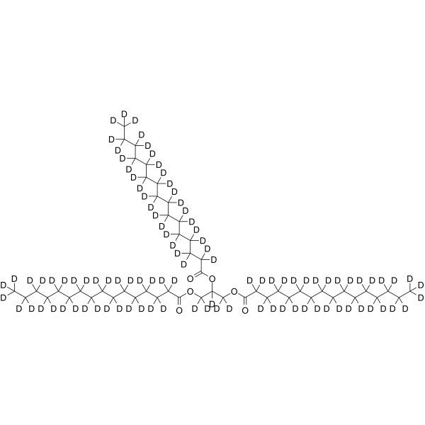 Propane-1,2,3-triyl tripalmitate-d98 Structure