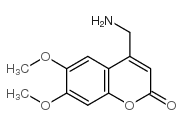 4-氨甲基-6,7-二甲氧基香豆素结构式