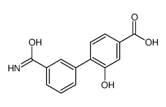 4-(3-carbamoylphenyl)-3-hydroxybenzoic acid结构式