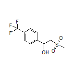2-(甲砜基)-1-[4-(三氟甲基)苯基]乙烷-1-醇结构式