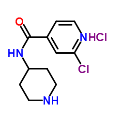 2-Chloro-N-piperidin-4-yl-isonicotinamide hydrochloride structure