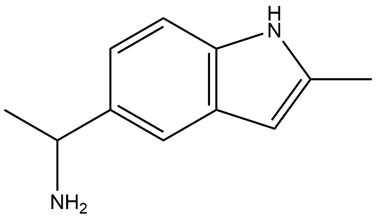 1-(2-Methyl-1H-indol-5-yl)ethan-1-amine Structure