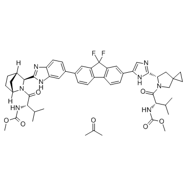 Ledipasvir (acetone) Structure