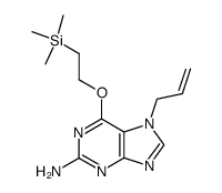 7-allyl-2-amino-6-(trimethylsilylethoxy)purine结构式