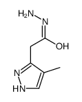 1H-Pyrazole-3-acetic acid,4-methyl-,hydrazide结构式