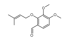 2-prenyloxy-3,4-dimethoxybenzaldehyde结构式