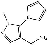 (1-甲基-5-(1H-吡咯-1-基)-1H-吡唑-4-基)甲胺结构式