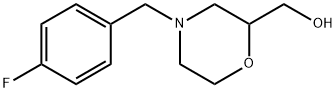 (4-(4-fluorobenzyl)morpholin-2-yl)methanol结构式