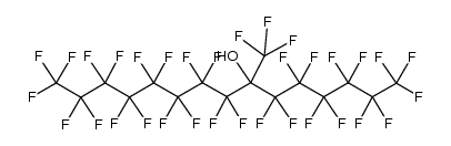 1,1,1,2,2,3,3,4,4,5,5,6,6,8,8,9,9,10,10,11,11,12,12,13,13,14,14,15,15,15-triacontafluoro-7-(trifluoromethyl)pentadecan-7-ol结构式