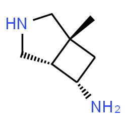 3-Azabicyclo[3.2.0]heptan-6-amine,1-methyl-,(1alpha,5alpha,6beta)-(+)-(9CI) Structure