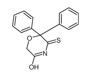 6,6-diphenyl-5-sulfanylidenemorpholin-3-one Structure