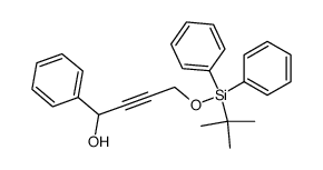 4-(tert-butyldiphenylsilyloxy)-1-phenylbut-2-yn-1-ol结构式