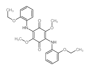 2,5-bis[(2-ethoxyphenyl)amino]-3,6-dimethoxy-cyclohexa-2,5-diene-1,4-dione Structure