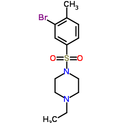 1-[(3-Bromo-4-methylphenyl)sulfonyl]-4-ethylpiperazine Structure