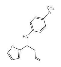 (1-呋喃-2-基-3-丁烯)-(4-甲氧基苯基)-胺结构式