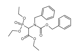 ethyl 2-[benzyl(benzyloxycarbonyl)amino]-2-(diethoxyphosphoryl)acetate Structure