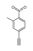 Benzene,4-ethynyl-2-methyl-1-nitro- Structure