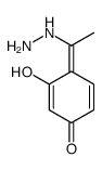 4-(1-hydrazinylethylidene)-3-hydroxycyclohexa-2,5-dien-1-one Structure