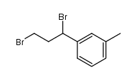 1,3-Dibrom-1-(m-tolyl)-propan Structure