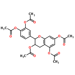 (-)-Epicatechin-pentaacetate structure