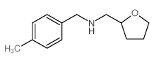 (4-甲基苄基)-(四氢呋喃-2-甲基)-胺结构式