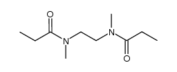 N,N'-dipropionylated N,N'-dimethylethylenediamine Structure