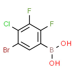 5-Bromo-4-chloro-2,3-difluorophenylboronic acid结构式